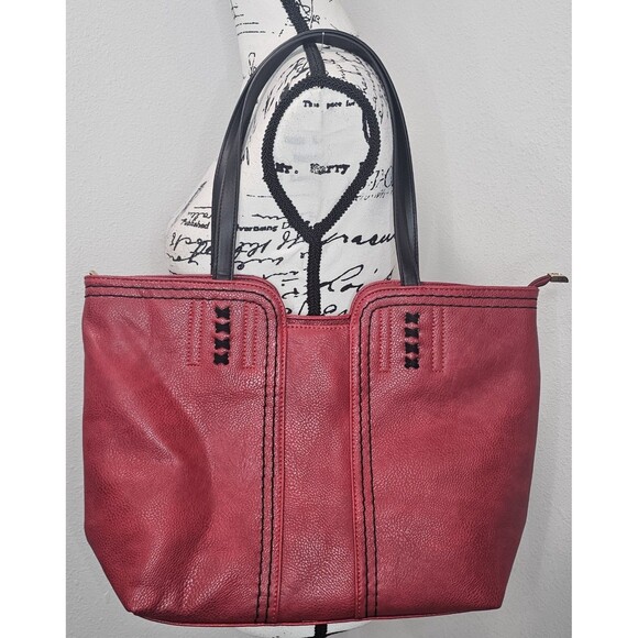 Montana West Handbags - Montana West Faux Leather Oversized Hobo Tote Shoulder Satchel Bag Dahila Red